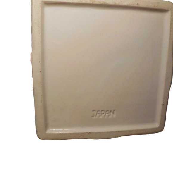 Holiday Cookie Box Cookie Jar  Gift with Red Bow - Japan -vintage - Picture 7 of 7